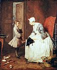 Jean Baptiste Simeon Chardin Canvas Paintings - The Governess